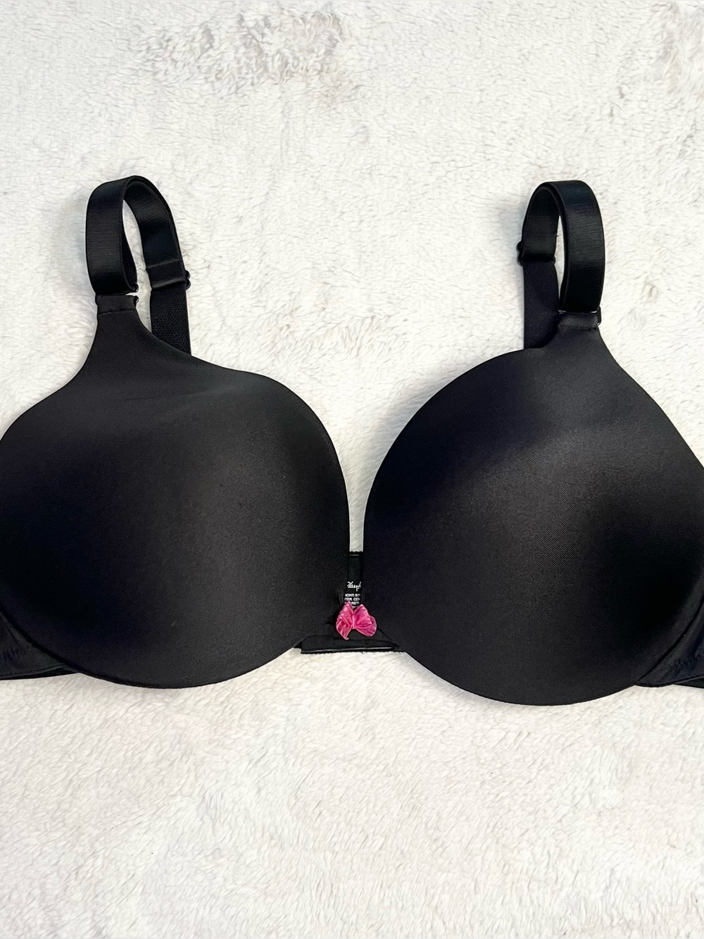 Playtex Black Deep Plunge with Lift Underwire Seamless T-Shirt Bra Size 42C